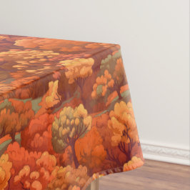 Toalha De Mesa Árvores de Queda de Cores de Aquarela Russas Quent