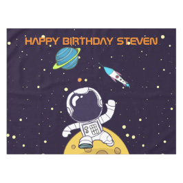 Toalha De Mesa Astronauta Espacial Explorando Aniversário do Espa