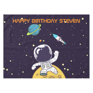 Toalha De Mesa Astronauta Espacial Explorando Aniversário do Espa