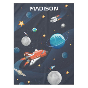 Toalha De Mesa Atividade Espacial Exterior Personalizada na Galáx