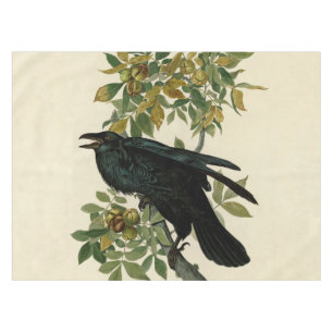 Toalha De Mesa Audubon Raven Bird Classic Trabalho de arte