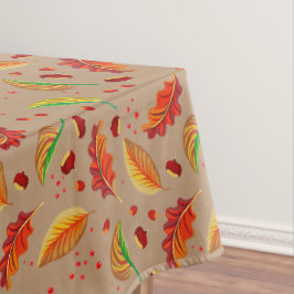 Toalha De Mesa Autumn Deixa Loucos Castanha Padrão Elegante Queda
