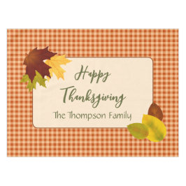 Toalha De Mesa Autumn Gingham Thankand Tablecloth