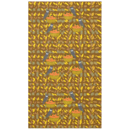 Toalha De Mesa Autumn Owl Pumpkin Pattern Tablecloth Harvest