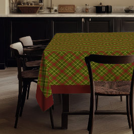 Toalha De Mesa Autumnal Colors Tablecloth Minimalist Tartan Style