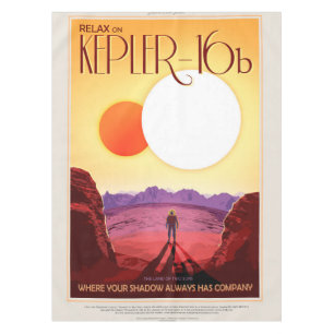 Toalha De Mesa Aventura do Planeta de Destino do Kepler Space Via