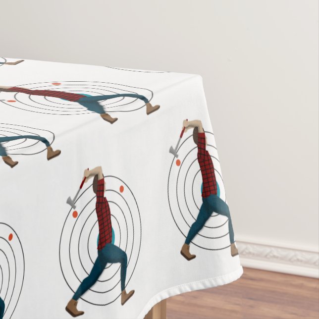 Toalha De Mesa Ax Throwing (Posição Original)