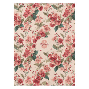 Toalha De Mesa Azalea - Padrão Floral Vintage Pink - Clássico