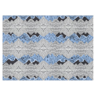 Toalha De Mesa Azul Cinza Bonito