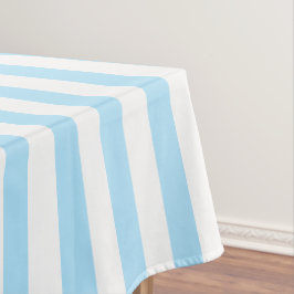 Toalha De Mesa Azul claro e branco, simples e esbranquiçado