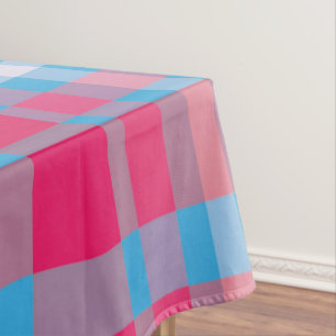 Toalha De Mesa Azul e vermelho do Tartan