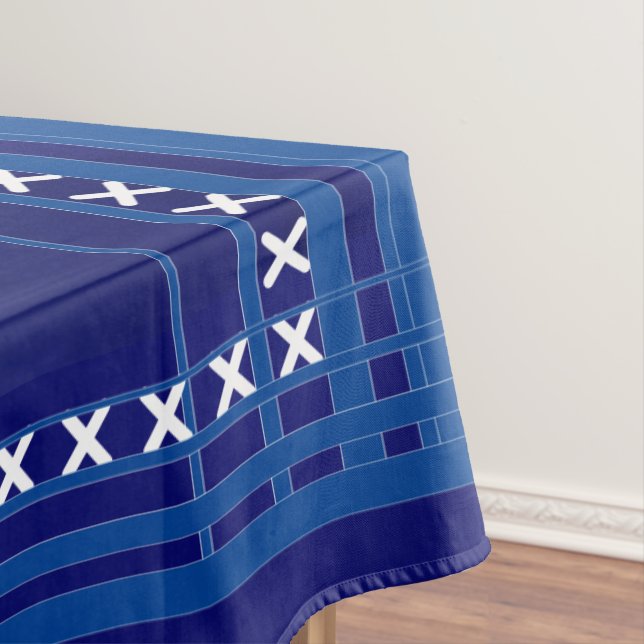 Toalha De Mesa Azul Escocês (Posição Original)