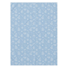 Toalha De Mesa Azul pairoso do tempo do chá