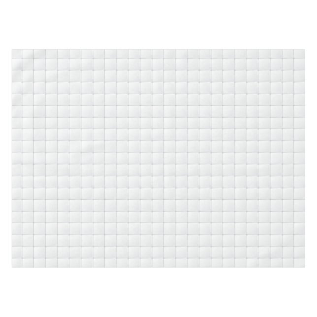 Toalha De Mesa Azulejo branco (Frente (Horizontal))