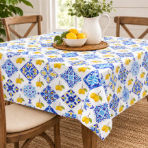 Azulejo Francês Padrão Limão Azul 