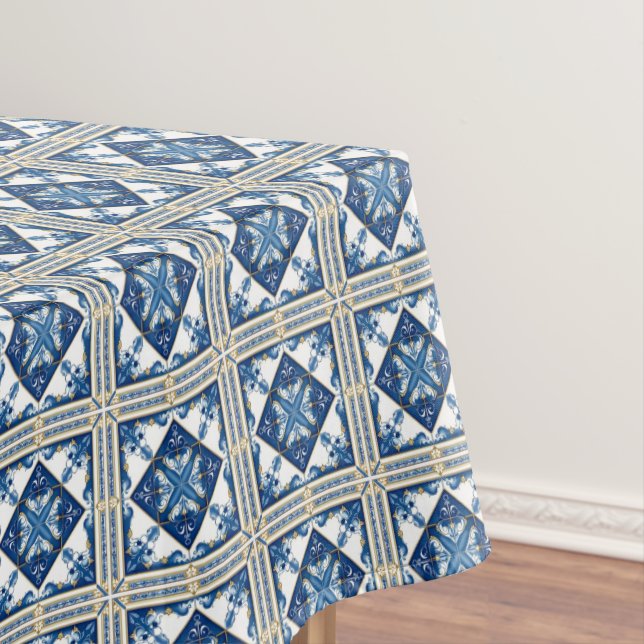 Toalha De Mesa Azulejos do Mediterrâneo, Portugal, Azulejo, Majol (Posição Original)