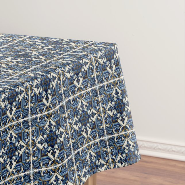 Toalha De Mesa Azulejos do Mediterrâneo, Portugal, Azulejo, Majol (Posição Original)