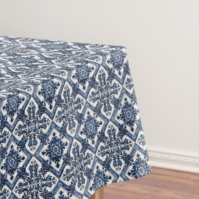 Toalha De Mesa Azulejos do Mediterrâneo, Portugal, Azulejo, Majol (Posição Original)