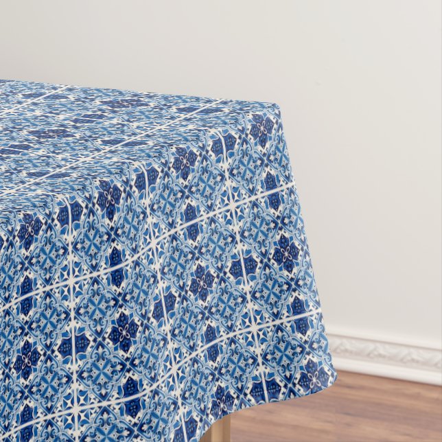 Toalha De Mesa Azulejos do Mediterrâneo, Portugal, Azulejo, Majol (Posição Original)