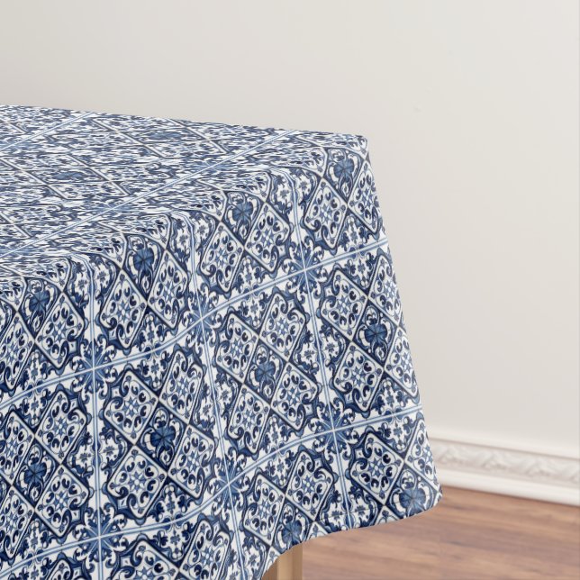 Toalha De Mesa Azulejos do Mediterrâneo, Portugal, Azulejo, Majol (Posição Original)