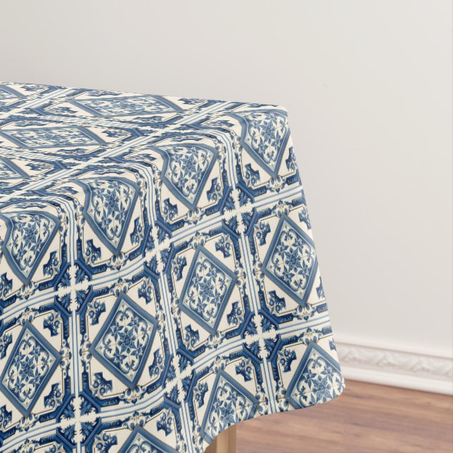 Toalha De Mesa Azulejos do Mediterrâneo, Portugal, Azulejo, Majol (Posição Original)