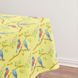 Toalha De Mesa Azulões Amarelos