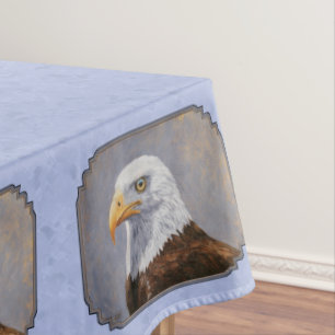 Toalha De Mesa Bald Eagle Head Blue