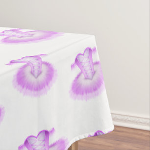 Toalha De Mesa Balé Rosa Elegante, Aniversário, Tutu Watercolor