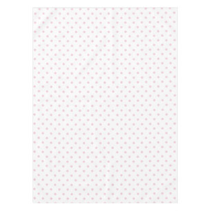 Toalha De Mesa Ballerina bolinhas branca floral rosa