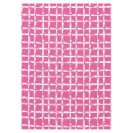Toalha De Mesa Bambu Preppy – Coordenada Costeira Rosa Vibrante