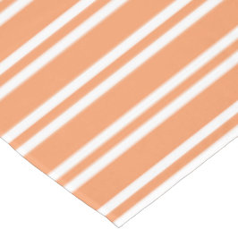 Toalha De Mesa Bandas brancas e laranja
