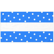 Bandas de Polka Brancas Brilhantes Brilhantes Azul