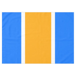 Toalha De Mesa Bandas de Verão Azul Amarelo Amarelo Brilhante Azu