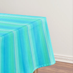 Toalha De Mesa Bandas verdes azuis Abstrato de Pastel