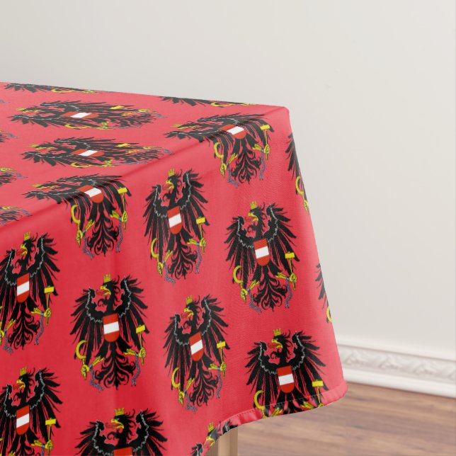 Toalha De Mesa Bandeira Austríaca e Tablecloth de jantar da Áustr (Posição Original)
