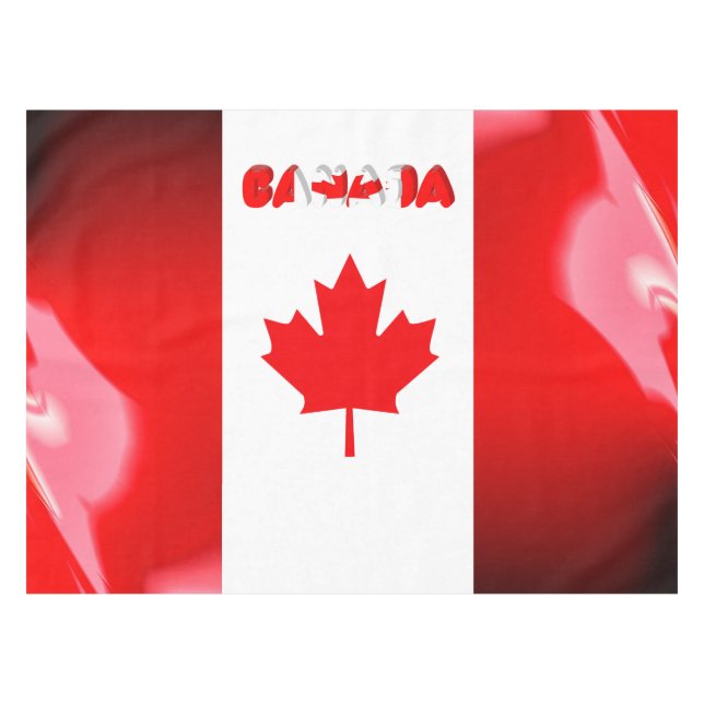 Toalha De Mesa Bandeira canadense (Frente (Horizontal))