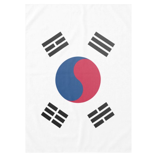 Toalha De Mesa Bandeira coreana sul (Frente)