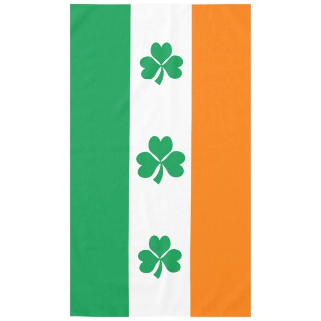 Toalha De Mesa Bandeira da Irlanda Shamrock (Frente)