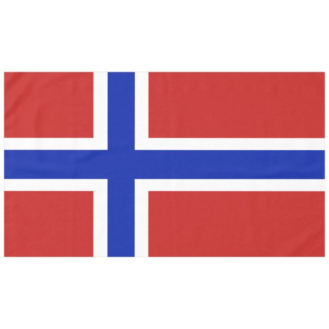 Toalha De Mesa Bandeira da Noruega na Escandinávia (Frente (Horizontal))