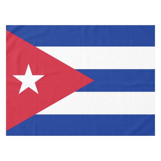 Toalha De Mesa Bandeira de Cuba (Frente (Horizontal))