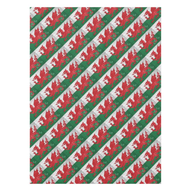 Toalha De Mesa Bandeira de Galês (Frente)