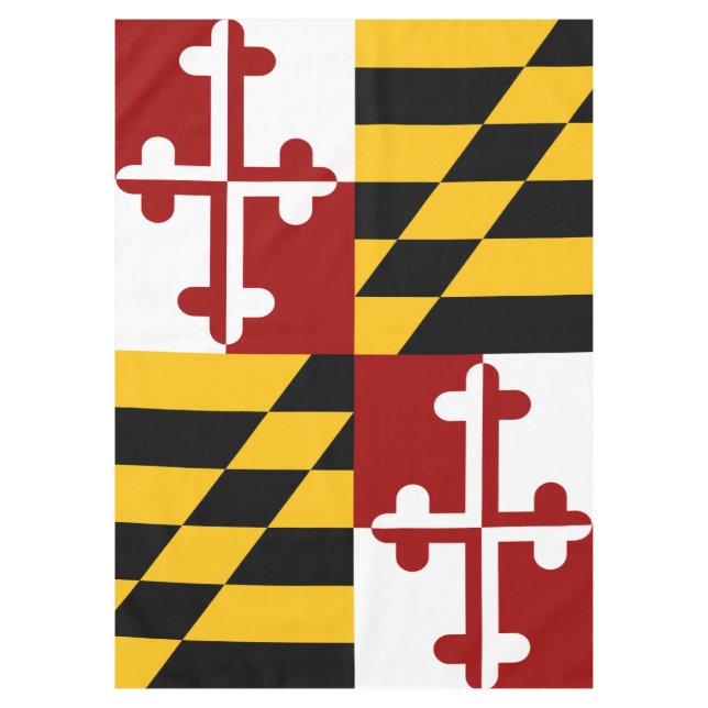 Toalha De Mesa Bandeira de Maryland (Frente)