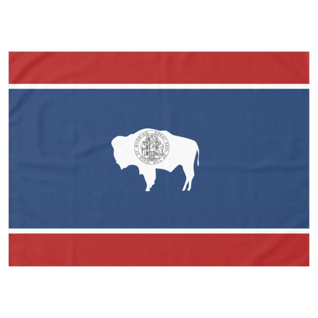 Toalha De Mesa Bandeira de Wyoming (Frente (Horizontal))