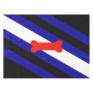 Toalha De Mesa Bandeira do orgulho canino da SlipperyJoe expressa
