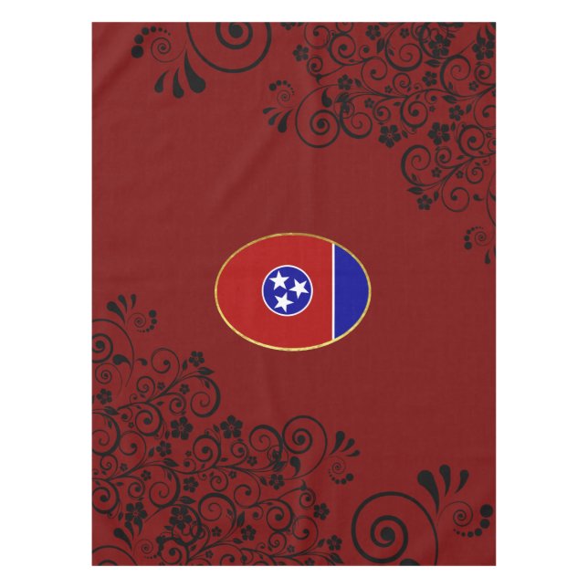 Toalha De Mesa Bandeira do Tennessee (Frente)