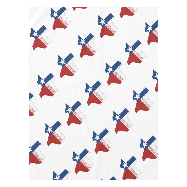 Toalha De Mesa Bandeira e mapa do estado de Texas (Frente)