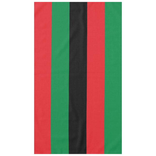 Toalha De Mesa Bandeira Pan-Africana UNIA (Frente)