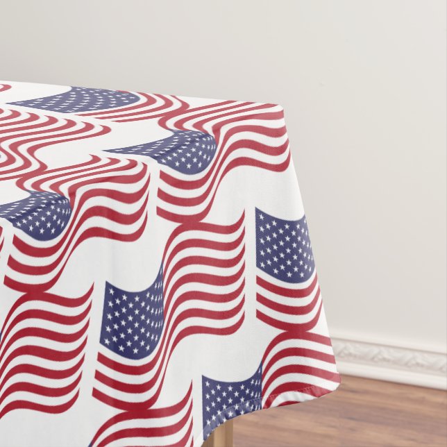 Toalha De Mesa Bandeira Patriótica 4 de julho Tablecloth (Posição Original)