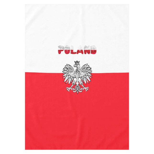 Toalha De Mesa Bandeira polonesa (Frente)