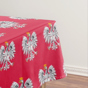 Toalha De Mesa Bandeira Polonesa Águia e Polônia